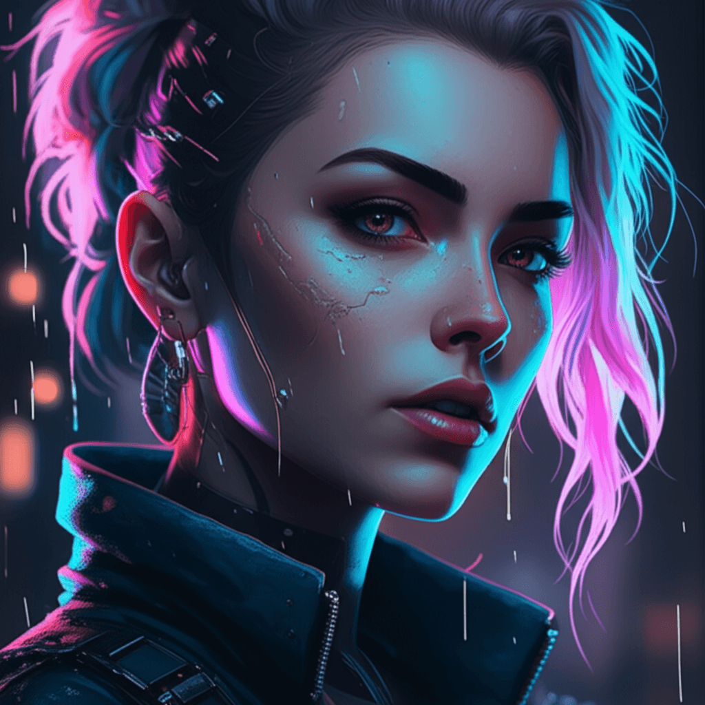 Cyberpunk Fashion Portrait